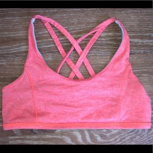 Coral/Blue Reversible Ivivva Sports Bra SIZE: 14